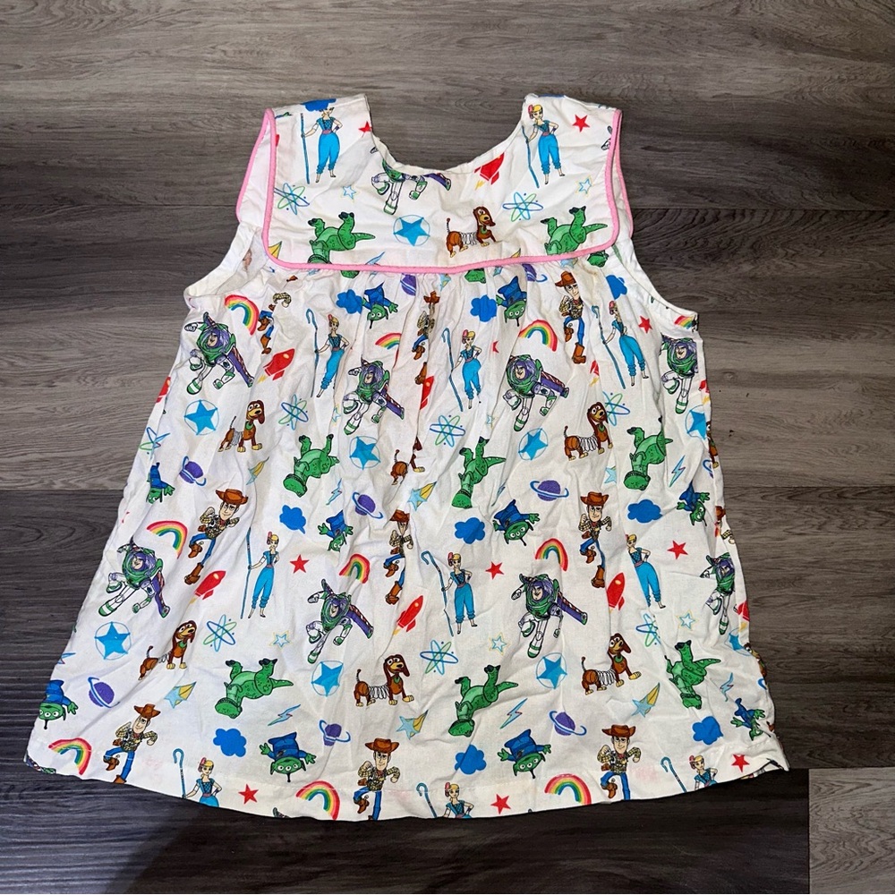 The Pink Pelican Toy Story Dress watercolor jumper toddler girl RARE HTF SIZE 3T